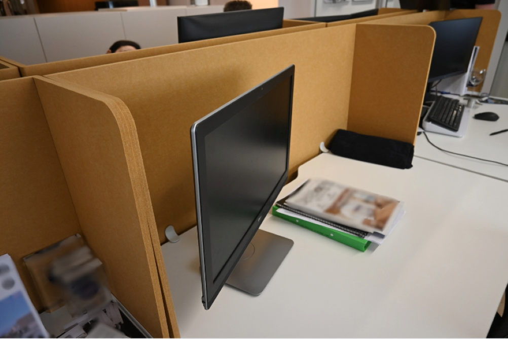 Acoustic Desk Screen Installation at Place Kangaroo Point